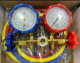 Twin guage manifold set