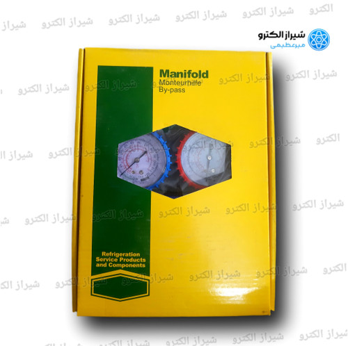 گیج شارژ گاز کولر دوقلو اقتصادی R410 همراه سه شیلنگ